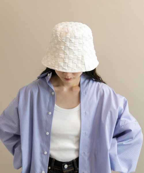 SMELLY（スメリー）の「ポコポコバケットハット（ハット・レディース・ブラック/アイボリー/ミント/ラベンダー・-）」の17枚目の写真