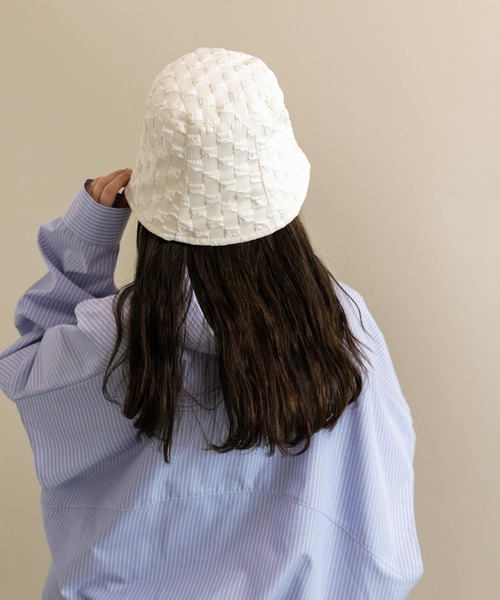 SMELLY（スメリー）の「ポコポコバケットハット（ハット・レディース・ブラック/アイボリー/ミント/ラベンダー・-）」の19枚目の写真