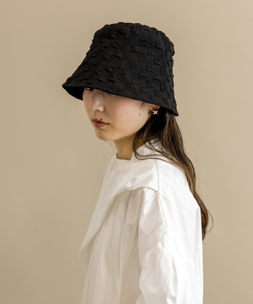 SMELLY（スメリー）の「ポコポコバケットハット（ハット・レディース・ブラック/アイボリー/ミント/ラベンダー・-）」の20枚目の写真