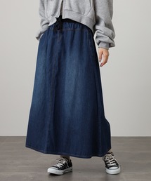 FUNALIVE（ファンアライブ）の「atONE ウエストリブデニムマキシスカート（デニムスカート）」