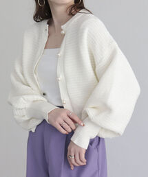 fredy emue | パール釦ボリュームスリーブカーディガン(カーディガン/ボレロ)