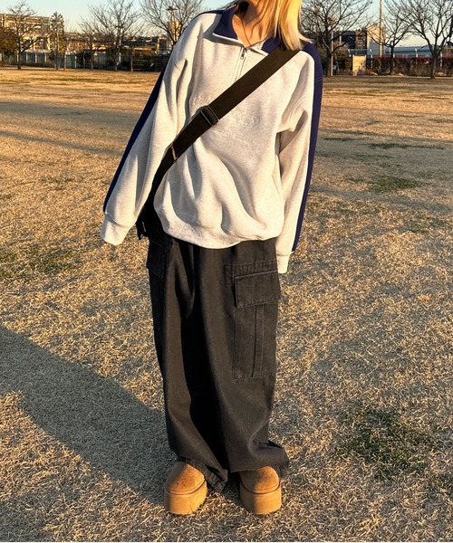 sedacle(セダクル)の「スーパーワイドデニム(カーゴパンツ・メンズ・ブラック/インディゴブルー・SMALL/MEDIUM/LARGE)」の14枚目の写真