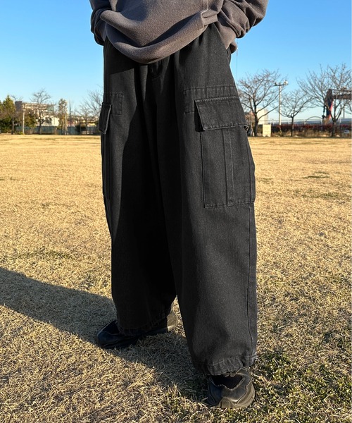 sedacle(セダクル)の「スーパーワイドデニム(カーゴパンツ・メンズ・ブラック/インディゴブルー・SMALL/MEDIUM/LARGE)」の17枚目の写真