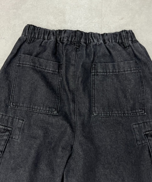 sedacle(セダクル)の「スーパーワイドデニム(カーゴパンツ・メンズ・ブラック/インディゴブルー・SMALL/MEDIUM/LARGE)」の4枚目の写真