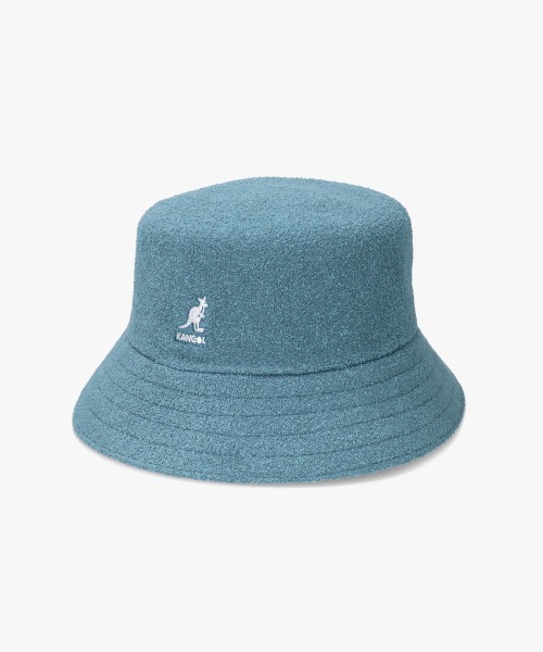 KANGOL（カンゴール）の「KANGOL BERMUDA BUCKET（ハット・メンズ・ブラック/ライトグレー/ホワイト/レッド/ピンク/オレンジ/ダークグリーン/ネイビー/ライトブルー/ベージュ/ブラウン/ブルー/ラベンダー/イエロー系/レッド系/オレンジ系/ブルー系/グリーン/ピンク系/ブルー系1・MEDIUM/LARGE/X-LARGE/SMALL）」の12枚目の写真