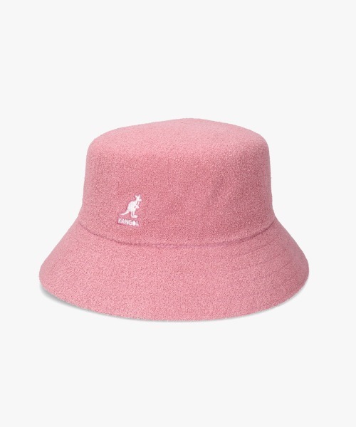 KANGOL（カンゴール）の「KANGOL BERMUDA BUCKET（ハット・メンズ・ブラック/ライトグレー/ホワイト/レッド/ピンク/オレンジ/ダークグリーン/ネイビー/ライトブルー/ベージュ/ブラウン/ブルー/ラベンダー/イエロー系/レッド系/オレンジ系/ブルー系/グリーン/ピンク系/ブルー系1・MEDIUM/LARGE/X-LARGE/SMALL）」の16枚目の写真