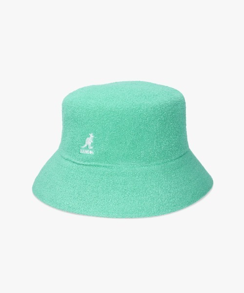 KANGOL（カンゴール）の「KANGOL BERMUDA BUCKET（ハット・メンズ・ブラック/ライトグレー/ホワイト/レッド/ピンク/オレンジ/ダークグリーン/ネイビー/ライトブルー/ベージュ/ブラウン/ブルー/ラベンダー/イエロー系/レッド系/オレンジ系/ブルー系/グリーン/ピンク系/ブルー系1・MEDIUM/LARGE/X-LARGE/SMALL）」の7枚目の写真