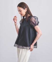 UNITED ARROWS | オーガンジー ミニパフ ショートスリーブ ブラウス(Tシャツ/カットソー)