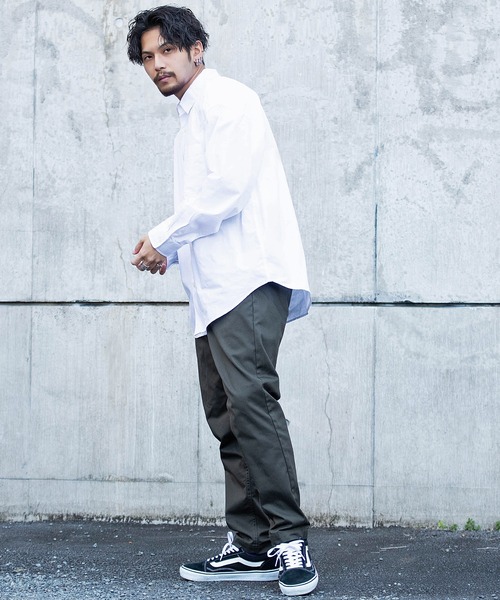 CavariA（キャバリア）の「『CavariA/キャバリア』ブロードオーバーサイズシャツ（シャツ/ブラウス・メンズ・ベージュ/ブラウン/ホワイト/ブルー/ブルー系1/モカ/ホワイト系1/ブルー系2・M/L）」の19枚目の写真