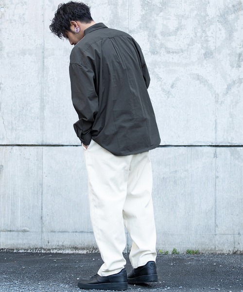 CavariA（キャバリア）の「『CavariA/キャバリア』ブロードオーバーサイズシャツ（シャツ/ブラウス・メンズ・ベージュ/ブラウン/ホワイト/ブルー/ブルー系1/モカ/ホワイト系1/ブルー系2・M/L）」の15枚目の写真