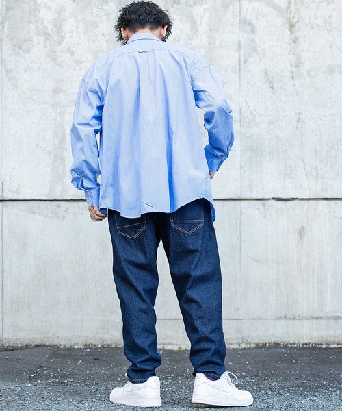 CavariA（キャバリア）の「『CavariA/キャバリア』ブロードオーバーサイズシャツ（シャツ/ブラウス・メンズ・ベージュ/ブラウン/ホワイト/ブルー/ブルー系1/モカ/ホワイト系1/ブルー系2・M/L）」の12枚目の写真