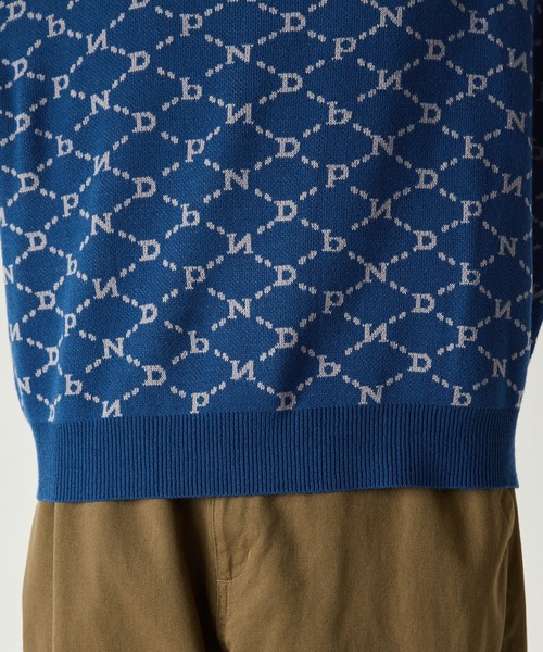 NYUDROP(ニュードロップ)の「【NYUDROP】MONOGRAM KNIT VEST / モノグラムニットベスト(ベスト・メンズ・ベージュ/イエロー/ダークブルー/ブラック・L/XL/M)」の12枚目の写真