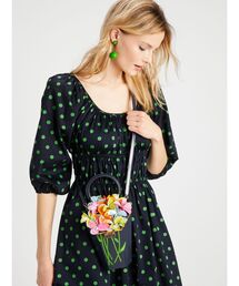 【未使用】ケイトスペード ハンドバッグ　花束　イン ブルーム エンベリッシュ イン ブルーム エンベリッシュ 3D ブーケ トップハンドル バッグ