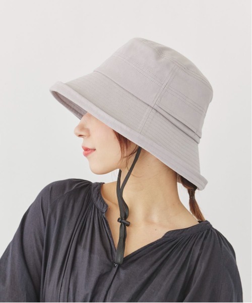 milsa（ミルサ）の「milsa  UVカット　エッジアップセーラー（ハット・レディース・ブラック/ホワイト/ベージュ/グリーン/オレンジ/グレー/ネイビー/ブラウン・56cm/60cm/58cm/62cm）」の12枚目の写真