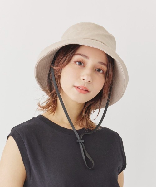 milsa（ミルサ）の「milsa  UVカット　エッジアップセーラー（ハット・レディース・ブラック/ホワイト/ベージュ/グリーン/オレンジ/グレー/ネイビー/ブラウン・56cm/60cm/58cm/62cm）」の17枚目の写真