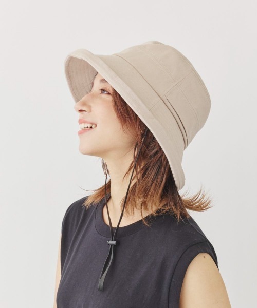 milsa（ミルサ）の「milsa  UVカット　エッジアップセーラー（ハット・レディース・ブラック/ホワイト/ベージュ/グリーン/オレンジ/グレー/ネイビー/ブラウン・56cm/60cm/58cm/62cm）」の19枚目の写真