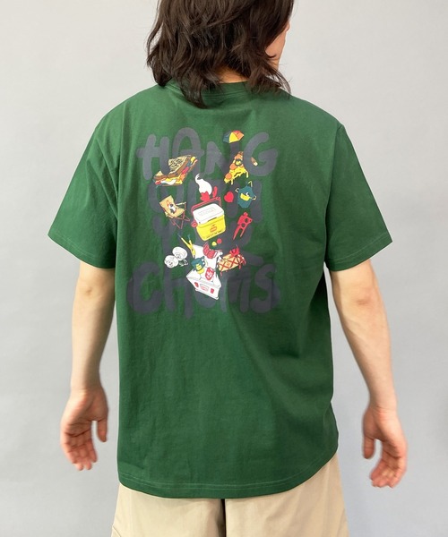 CHUMS(チャムス)の「CHUMS/チャムス レギュラーフィット ポケットTシャツ/バックプリントTシャツ/半袖Tシャツ CH01-2160(Tシャツ/カットソー・メンズ・ホワイト/グリーン/ブラック/ベージュ系その他・XL/L/M/XXL)」の4枚目の写真