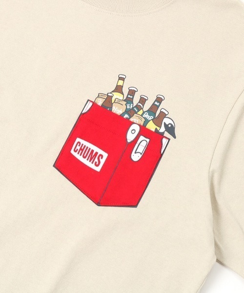 CHUMS(チャムス)の「CHUMS/チャムス レギュラーフィット ポケットTシャツ/バックプリントTシャツ/半袖Tシャツ CH01-2160(Tシャツ/カットソー・メンズ・ホワイト/グリーン/ブラック/ベージュ系その他・XL/L/M/XXL)」の8枚目の写真