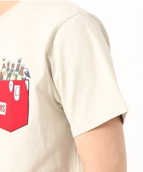 CHUMS(チャムス)の「CHUMS/チャムス レギュラーフィット ポケットTシャツ/バックプリントTシャツ/半袖Tシャツ CH01-2160(Tシャツ/カットソー・メンズ・ホワイト/グリーン/ブラック/ベージュ系その他・XL/L/M/XXL)」の9枚目の写真