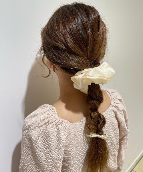 flower(フラワー)の「サテンリボンクリップ(ヘアピン・レディース・アイボリー/ブラック・FREE)」の20枚目の写真