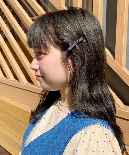 flower(フラワー)の「サテンリボンクリップ(ヘアピン・レディース・アイボリー/ブラック・FREE)」の22枚目の写真