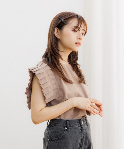 flower(フラワー)の「サテンリボンクリップ(ヘアピン・レディース・アイボリー/ブラック・FREE)」の15枚目の写真