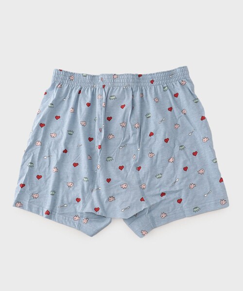 TAKEO KIKUCHI（タケオキクチ）の「◆ラッキーモチーフ柄ニットトランクス（トランクス・メンズ・グレー/サックスブルー・03/02）」の8枚目の写真