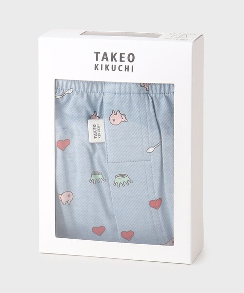 TAKEO KIKUCHI（タケオキクチ）の「◆ラッキーモチーフ柄ニットトランクス（トランクス・メンズ・グレー/サックスブルー・03/02）」の10枚目の写真