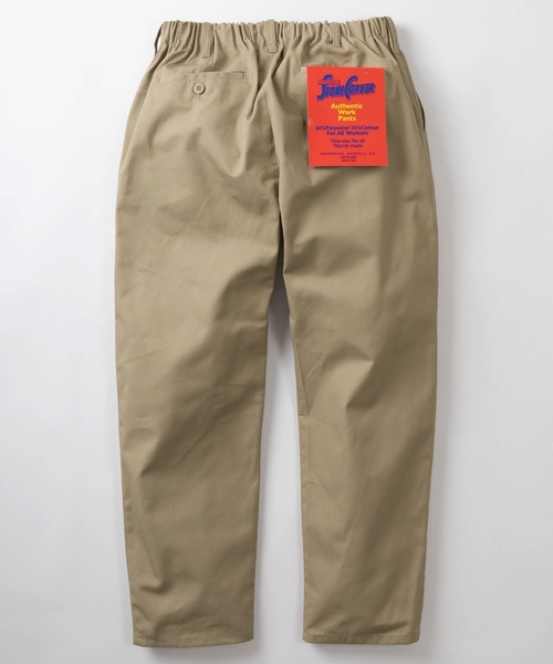 UNIVERSAL OVERALL（ユニバーサルオーバーオール）の「【UNIVERSAL OVERALL/ユニバーサルオーバーオール】ワイドシルエット TCツイル WORKER'S PANTS(ワーカーズパンツ)/チノパンツ/イージーパンツ（チノパンツ・メンズ・ブルー/ブラック/ネイビー/ベージュ/オレンジ/レッド・FREE）」の3枚目の写真