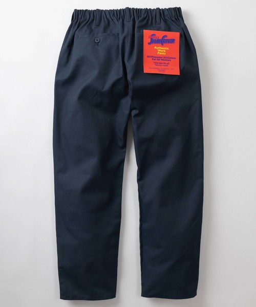 UNIVERSAL OVERALL（ユニバーサルオーバーオール）の「【UNIVERSAL OVERALL/ユニバーサルオーバーオール】ワイドシルエット TCツイル WORKER'S PANTS(ワーカーズパンツ)/チノパンツ/イージーパンツ（チノパンツ・メンズ・ブルー/ブラック/ネイビー/ベージュ/オレンジ/レッド・FREE）」の4枚目の写真