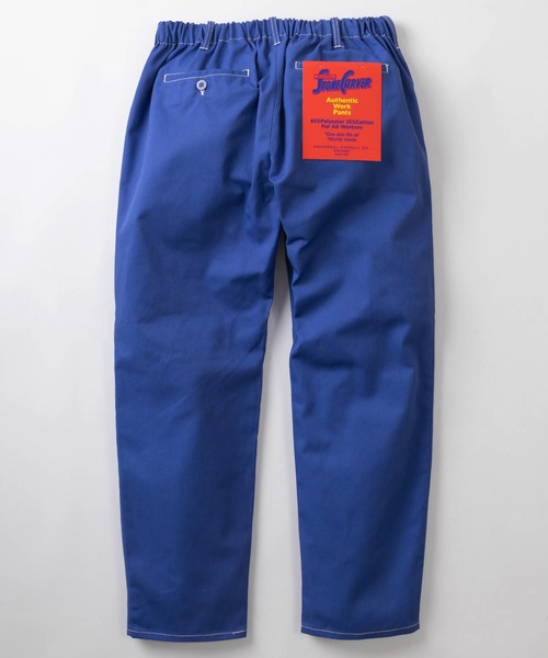 UNIVERSAL OVERALL（ユニバーサルオーバーオール）の「【UNIVERSAL OVERALL/ユニバーサルオーバーオール】ワイドシルエット TCツイル WORKER'S PANTS(ワーカーズパンツ)/チノパンツ/イージーパンツ（チノパンツ・メンズ・ブルー/ブラック/ネイビー/ベージュ/オレンジ/レッド・FREE）」の5枚目の写真