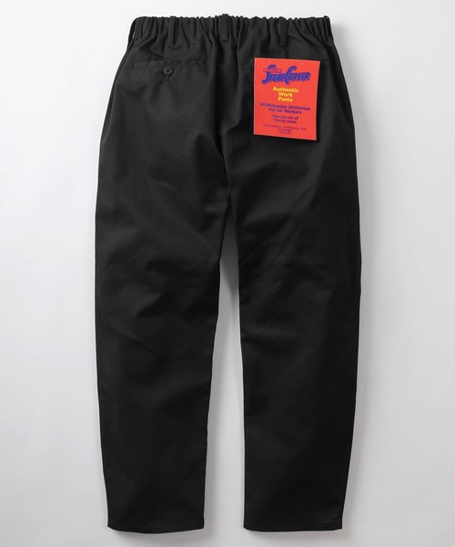 UNIVERSAL OVERALL（ユニバーサルオーバーオール）の「【UNIVERSAL OVERALL/ユニバーサルオーバーオール】ワイドシルエット TCツイル WORKER'S PANTS(ワーカーズパンツ)/チノパンツ/イージーパンツ（チノパンツ・メンズ・ブルー/ブラック/ネイビー/ベージュ/オレンジ/レッド・FREE）」の2枚目の写真