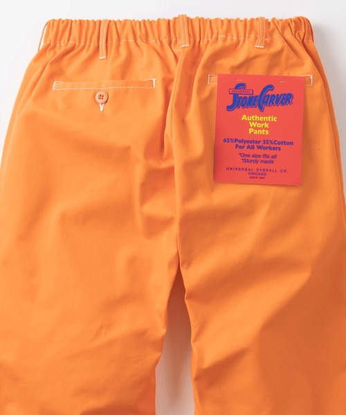 UNIVERSAL OVERALL（ユニバーサルオーバーオール）の「【UNIVERSAL OVERALL/ユニバーサルオーバーオール】ワイドシルエット TCツイル WORKER'S PANTS(ワーカーズパンツ)/チノパンツ/イージーパンツ（チノパンツ・メンズ・ブルー/ブラック/ネイビー/ベージュ/オレンジ/レッド・FREE）」の16枚目の写真