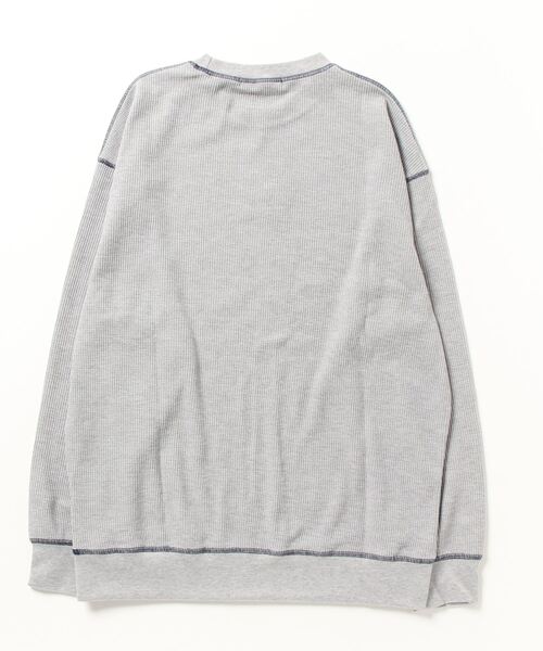 En serio TOKYO（エンソリオトーキョー）の「TCワッフル アウトステッチ リブ ロンTEE（Tシャツ/カットソー・メンズ・グレー/ブラック/オフホワイト・L/M）」の5枚目の写真