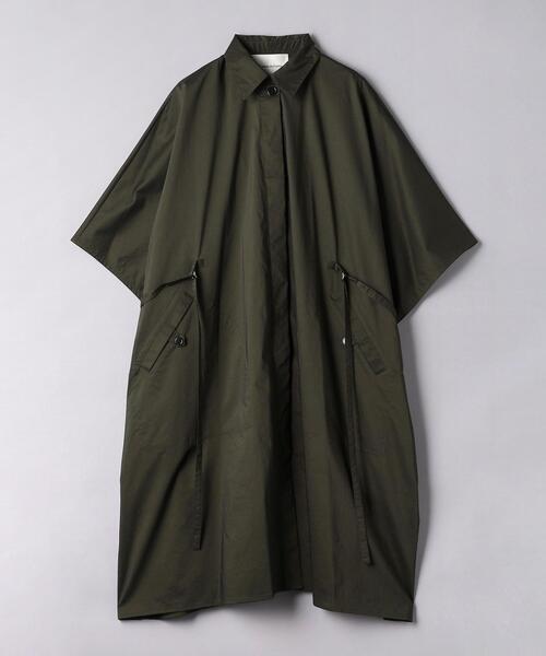 AEWEN MATOPH（イウエン マトフ）の「＜AEWEN MATOPH＞N シャンブレー ポンチョコート（ポンチョ・レディース・ダークグレー/オリーブ・FREE）」の3枚目の写真