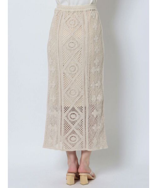 LAGUNAMOON(ラグナムーン)の「クロシェIラインスカート(スカート・レディース・ブラック/アイボリー・SMALL/MEDIUM)」の21枚目の写真