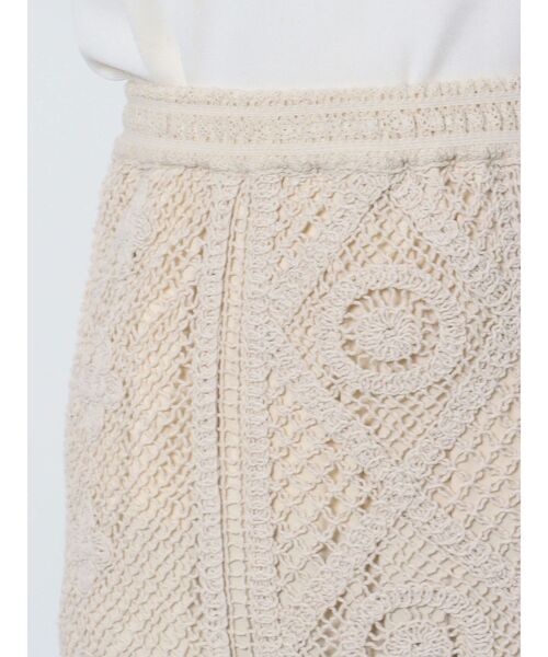 LAGUNAMOON(ラグナムーン)の「クロシェIラインスカート(スカート・レディース・ブラック/アイボリー・SMALL/MEDIUM)」の22枚目の写真