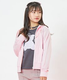 ガーリーロゴUVカットパーカー