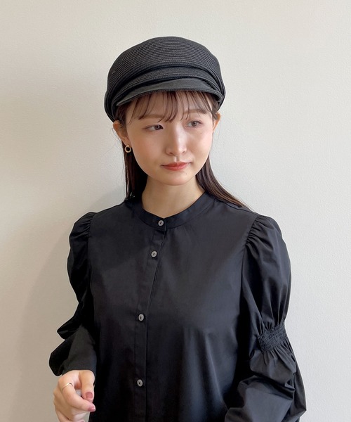 OPAQUE.CLIP（オペークドットクリップ）の「◆ブレードキャスケット（キャスケット・レディース・オフホワイト/ブラック/サンドベージュ・00）」の21枚目の写真