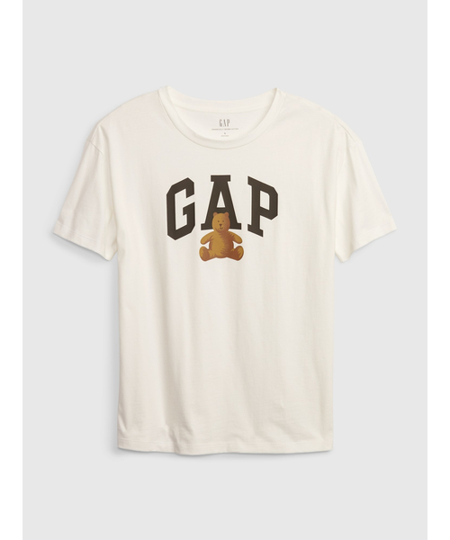 GAP（ギャップ）の「GAPアーチロゴ Tシャツ（Tシャツ/カットソー・レディース・ブラック/ホワイト/ベージュ/ネイビー・S/L/XS/M/XXS/XL）」の8枚目の写真