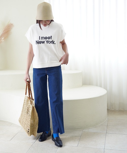 coca（coca）（コカ）の「裏毛ボックスロゴトップス（Tシャツ/カットソー・レディース・ブラック/ホワイト・M/L）」の9枚目の写真