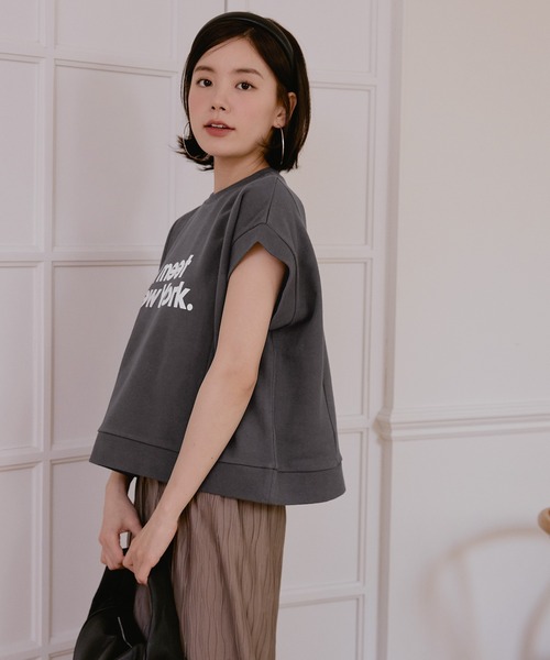 coca（coca）（コカ）の「裏毛ボックスロゴトップス（Tシャツ/カットソー・レディース・ブラック/ホワイト・M/L）」の3枚目の写真
