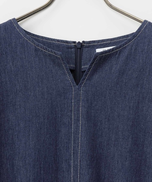 Honeys（ハニーズ）の「デニムワンピース（ワンピース・レディース・ライトインディゴブルー/インディゴブルー・S/L/LL/M/3L）」の22枚目の写真