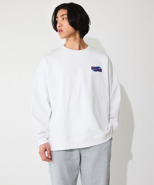 ANLIBERTY ANAP(アンリバティアナップ)の「ウェーブロゴスウェットプルオーバー【ユニセックス】(スウェット・レディース・ホワイト/グリーン・S/M)」の3枚目の写真