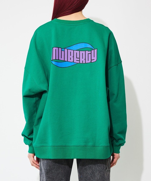 ANLIBERTY ANAP(アンリバティアナップ)の「ウェーブロゴスウェットプルオーバー【ユニセックス】(スウェット・レディース・ホワイト/グリーン・S/M)」の12枚目の写真