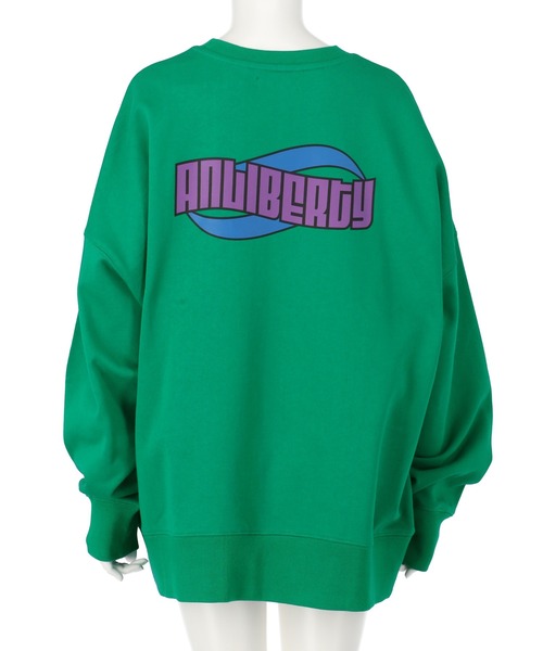 ANLIBERTY ANAP(アンリバティアナップ)の「ウェーブロゴスウェットプルオーバー【ユニセックス】(スウェット・レディース・ホワイト/グリーン・S/M)」の9枚目の写真