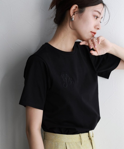 シルケット刺繍Tシャツ（Tシャツ/カットソー）｜Pierrot（ピエロ