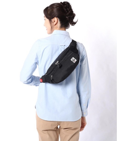 CHUMS(チャムス)の「CHUMS/チャムス ウエストバッグ RECYCLE SMALL WAIST POUCH リサイクルスモールウエストポーチ CH60-3529(ボディバッグ/ウエストポーチ・メンズ・ブラウン/ブラック/ホワイト/ネイビー/グレイッシュベージュ/ライトブルー/レッド/ブラック×ホワイト・FREE)」の20枚目の写真
