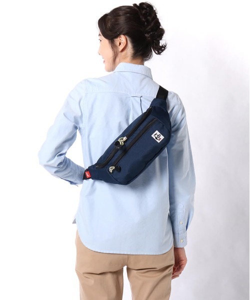 CHUMS(チャムス)の「CHUMS/チャムス ウエストバッグ RECYCLE SMALL WAIST POUCH リサイクルスモールウエストポーチ CH60-3529(ボディバッグ/ウエストポーチ・メンズ・ブラウン/ブラック/ホワイト/ネイビー/グレイッシュベージュ/ライトブルー/レッド/ブラック×ホワイト・FREE)」の22枚目の写真