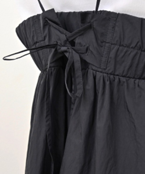STYLEBLOCK（スタイルブロック）の「タフタレースアップキャミワンピース（ワンピース・レディース・ベージュ/ブラック/ホワイト系その他/ブルー/グリーン・M）」の10枚目の写真